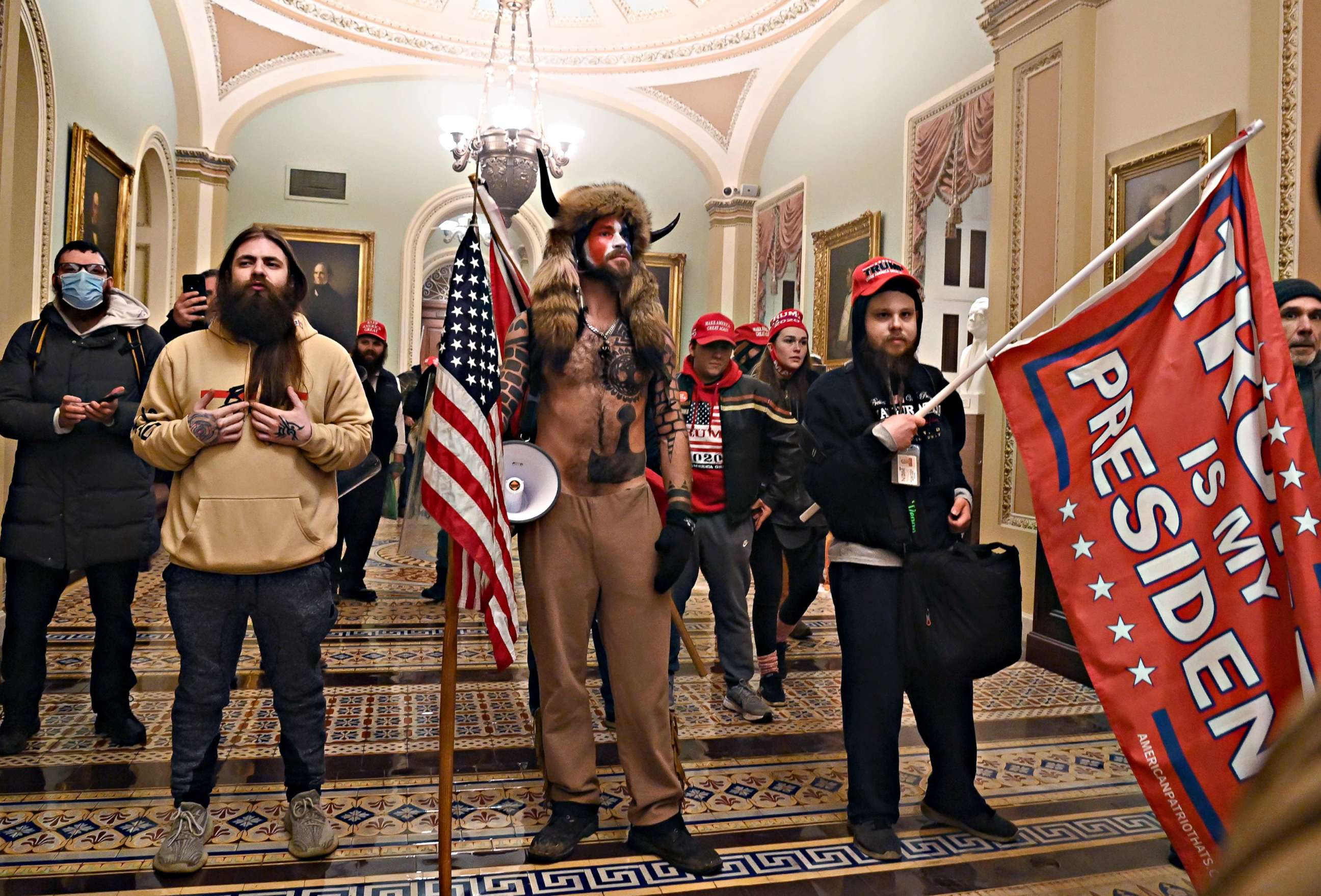 PHOTO: Rioters enter the U.S. Capitol after breaching security on Jan. 6, 2021, in Washington, D.C.