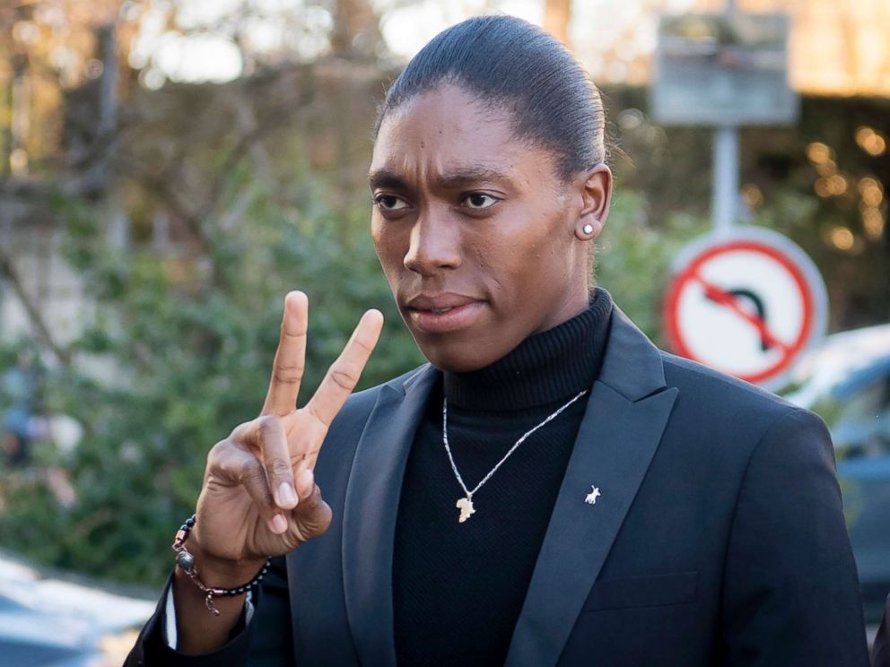 PHOTO: South Africas runner Caster Semenya, current 800-meter Olympic gold medalist and world champion, arrives for the first day of her hearing at the international Court of Arbitration for Sport, CAS, in Lausanne, Switzerland, Feb. 18, 2019.