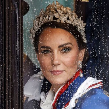 PHOTO: Britain's Catherine, Princess of Wales returns back to Buckingham Palace from Westminster Abbey in central London, May 6, 2023, after the coronations of Britain's King Charles III and Britain's Queen Camilla.