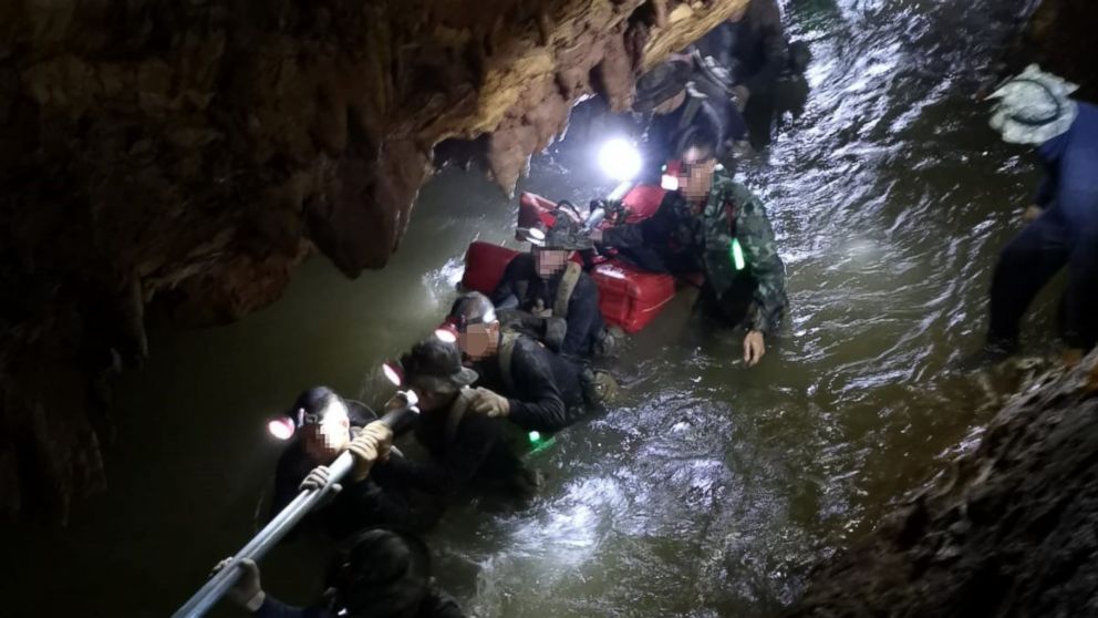 VIDEO: In Thailand, rescuers are working round-the-clock to save 12 boys and their soccer coach who have been trapped inside a partly flooded cave for almost two weeks.