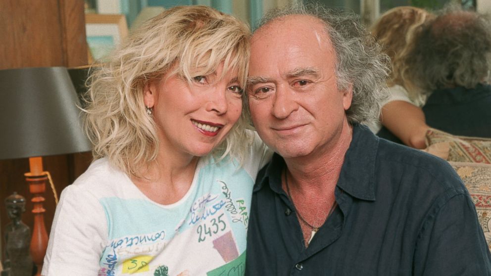PHOTO: French writer Maryse Wolinski is pictured with her husband, cartoonist Georges Wolinski, on July 5, 2001.