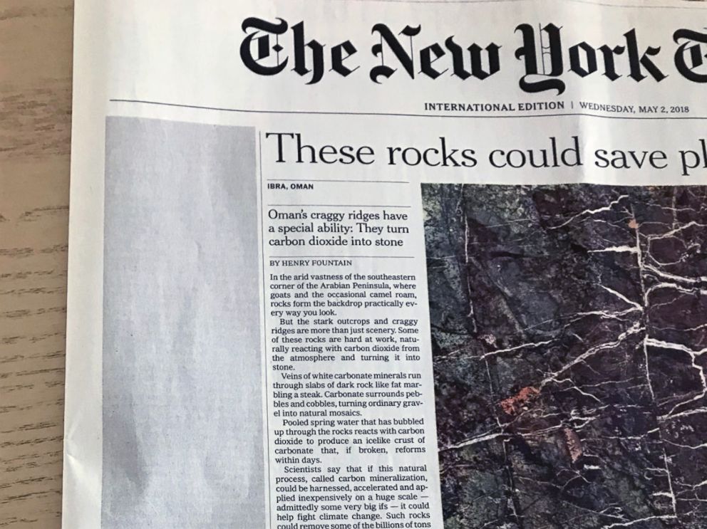 Censored stories in The New York Times Doha Edition