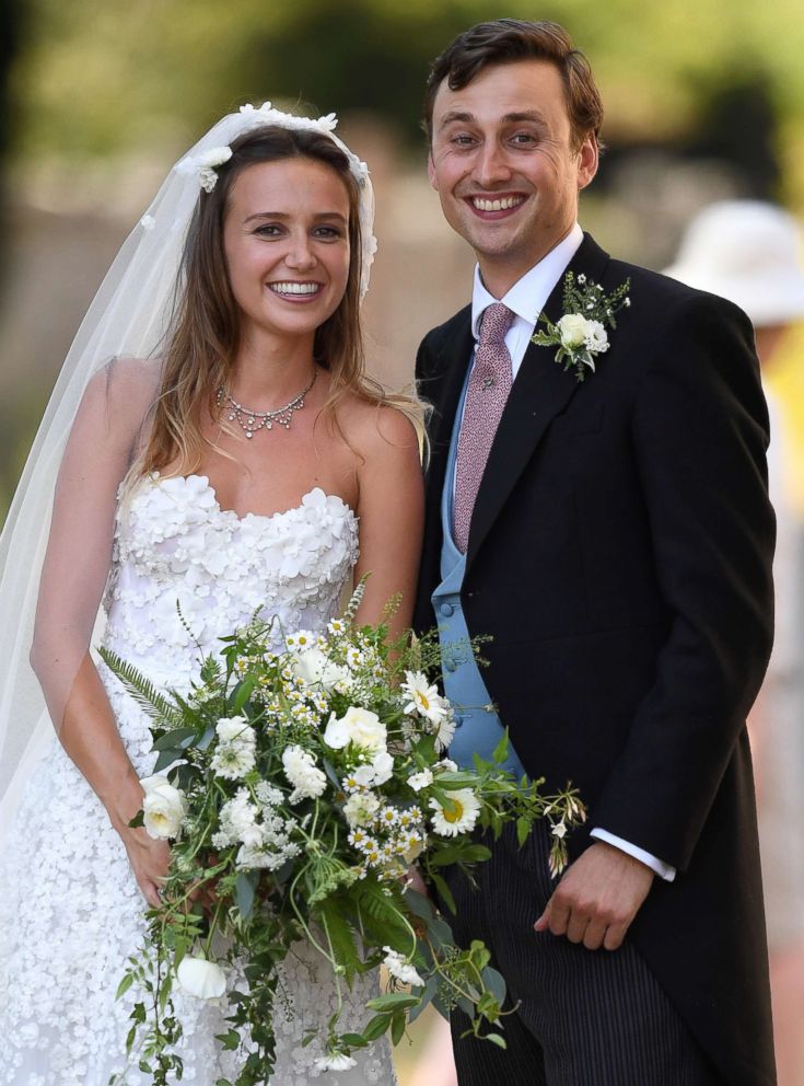 PHOTO: Charlie Van Straubenzee and Daisy Jenks are pictured at their wedding at St. Mary the Virgin Church, in Frensham, Surrey, U.K., Aug. 4, 2018. 2018.