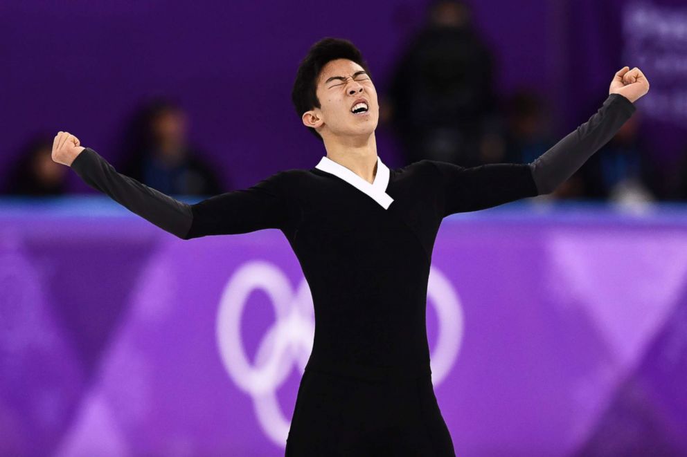 PHOTO: USA's Nathan Chen competes in the men's single skating free skating of the figure skating event during the Pyeongchang 2018 Winter Olympic Games at the Gangneung Ice Arena in Gangneung, Feb. 17, 2018. 