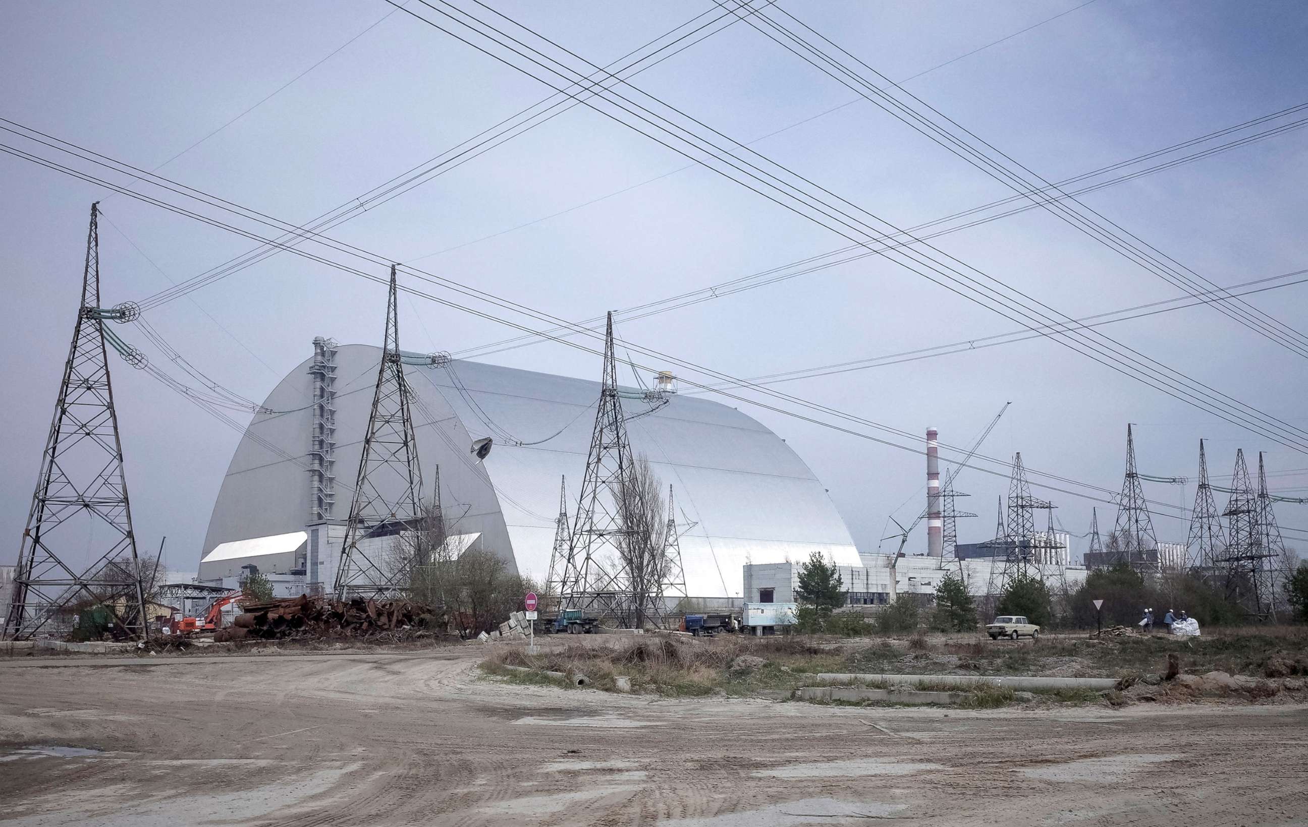 PHOTO: A general view shows the damaged fourth reactor at the Chernobyl nuclear power plant, in Chernobyl, Ukraine, April 5, 2017.