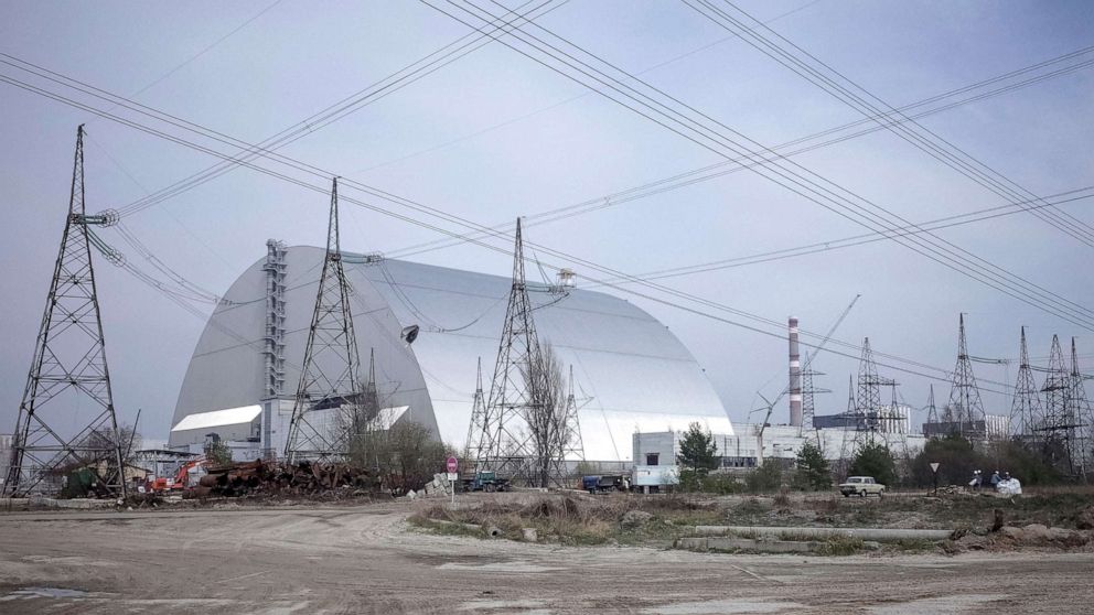 PHOTO: A general view shows the damaged fourth reactor at the Chernobyl nuclear power plant, in Chernobyl, Ukraine, April 5, 2017.