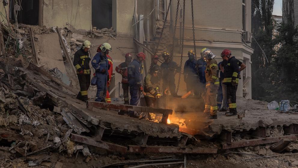 Ukraine searches rubble of children’s hospital as NATO countries condemn ‘barbaric’ Russian attack