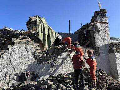 At least 95 dead in 6.8 magnitude earthquake in Tibet, Chinese media reports