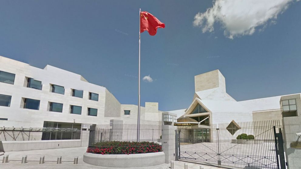 PHOTO: A Google Maps Street view of the Chinese embassy in Washington, D.C.