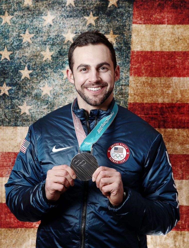 PHOTO: Silver medalist in the luge men's singles Chris Mazdzer of the U.S. poses for a portrait on the Today Show Set, Feb. 12, 2018, in Gangneung, South Korea.
