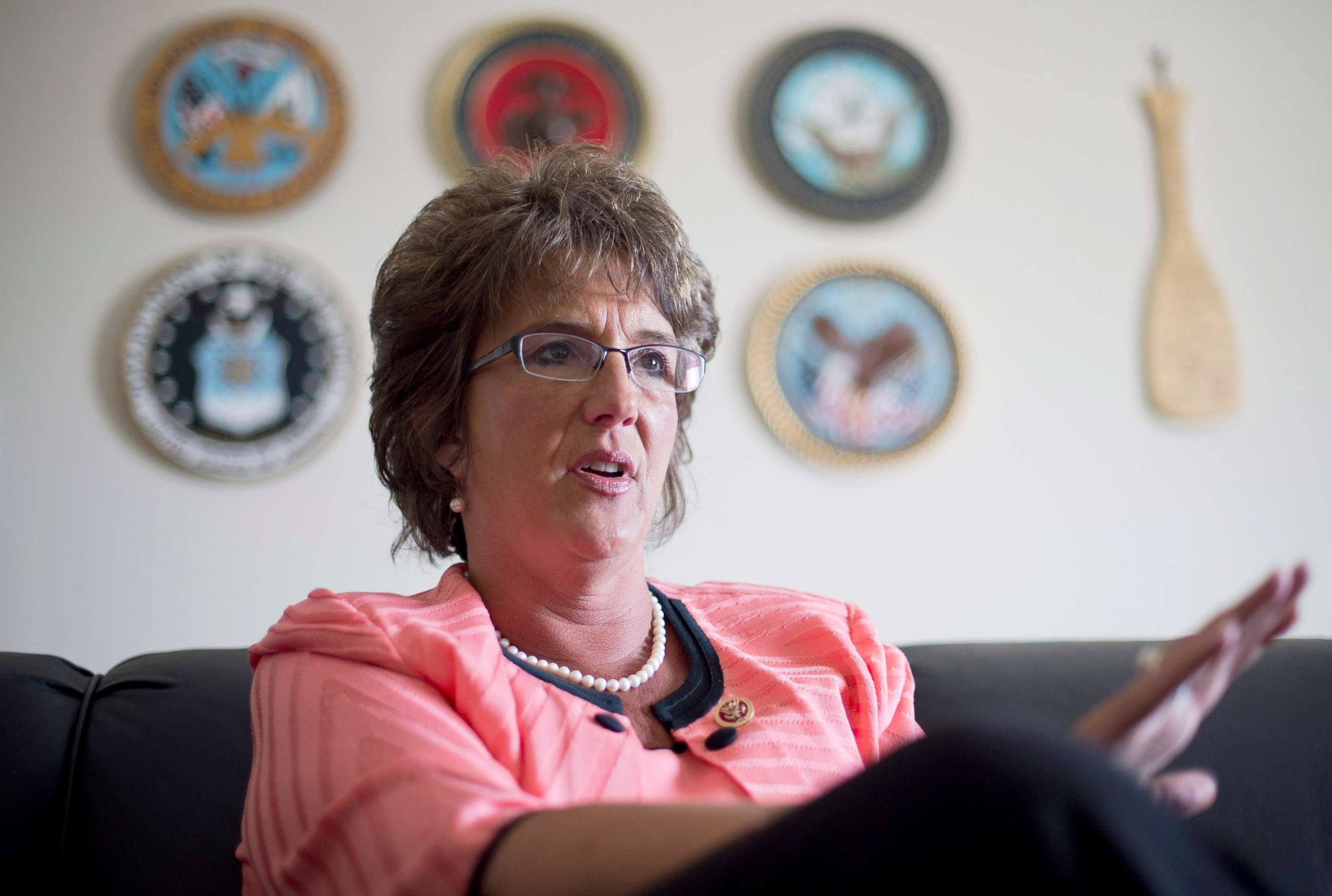 PHOTO: Rep. Jackie Walorski is interviewed  in her Cannon Building office in Washington, May 20, 2014.