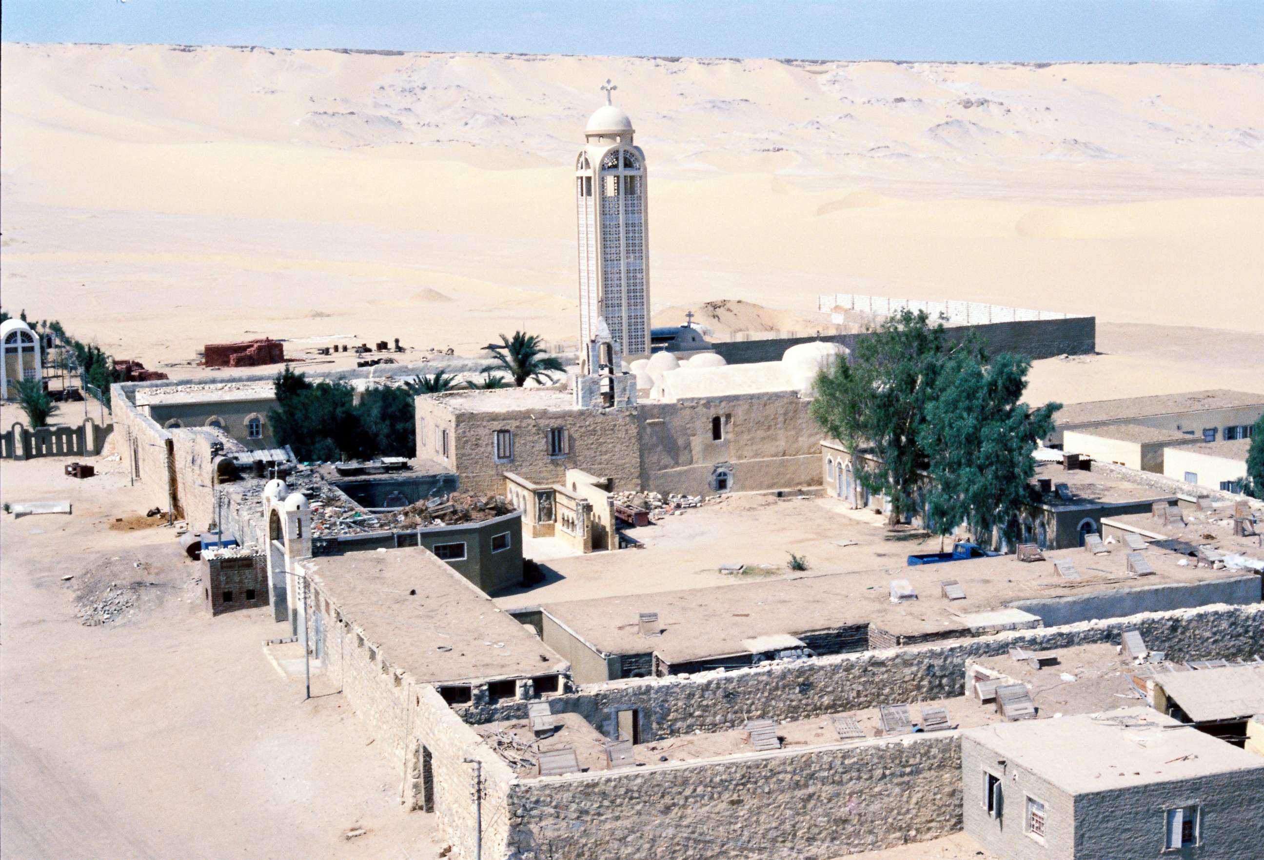 PHOTO: An undated picture made available in 2017 shows the Monastery of St. Samuel the Confessor in Minya Province, central Egypt.