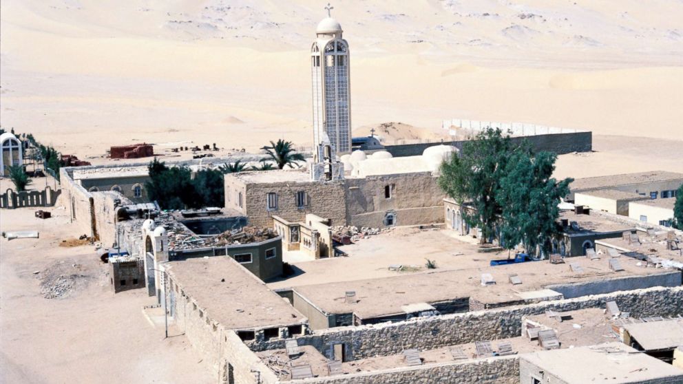 PHOTO: An undated picture made available in 2017 shows the Monastery of St. Samuel the Confessor in Minya Province, central Egypt.