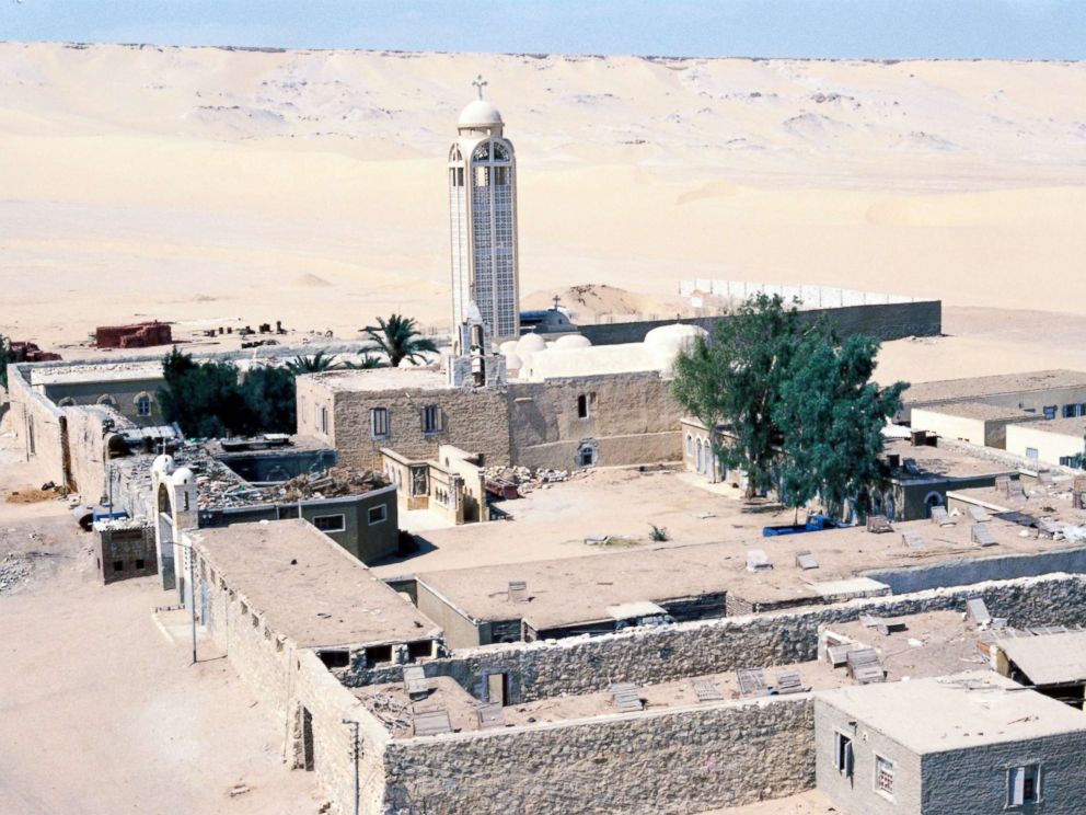 PHOTO: An undated picture made available in 2017 shows the Monastery of St. Samuel the Confessor in Minya Province, central Egypt.