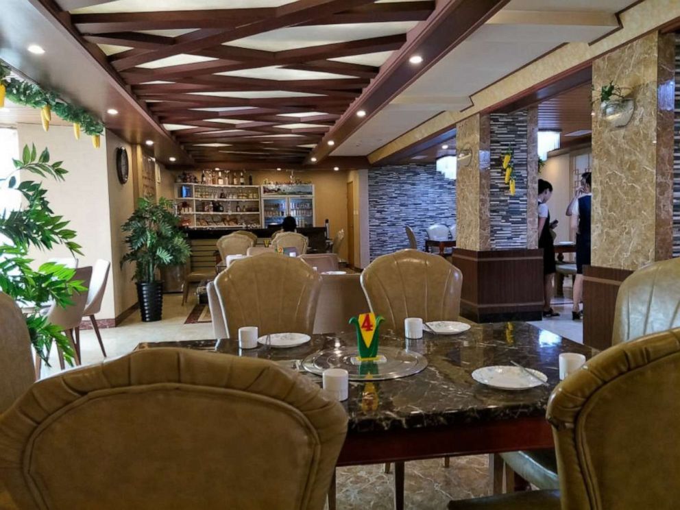 PHOTO: The dining room at a corn specialty restaurant, Pyongyang, North Korea, Sept. 15, 2018.