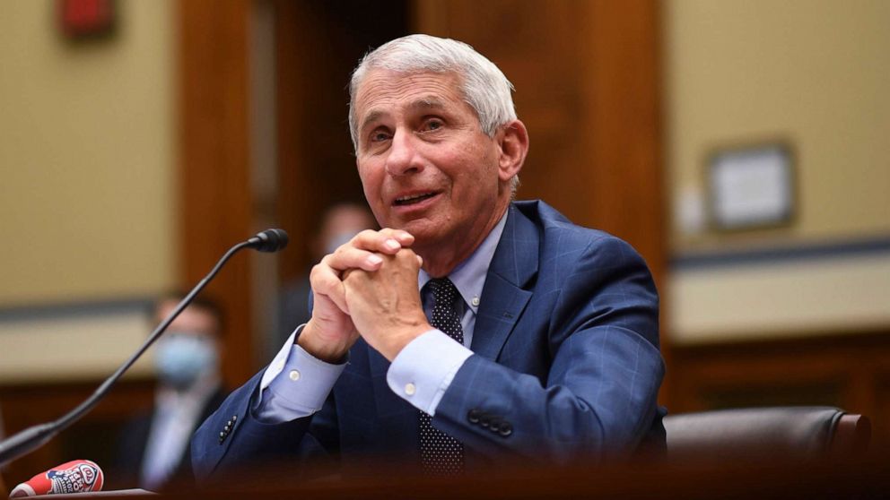 PHOTO: Dr. Anthony Fauci, the U.S. government's top infectious disease expert, testifies during a House Subcommittee hearing on the coronavirus crisis on Capitol Hill in Washington, July 31, 2020.