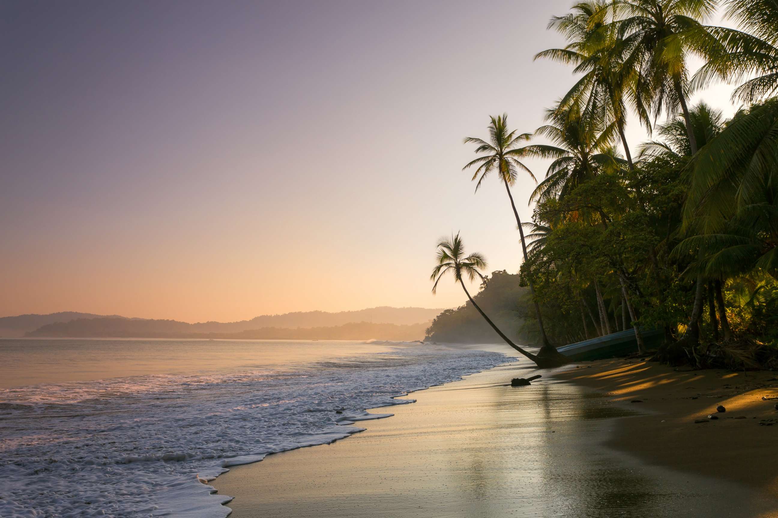 PHOTO: A palm fringed beach in Bahia Drakes, Osa Peninsula, Costa Rica is pictured in this undated stock photo.