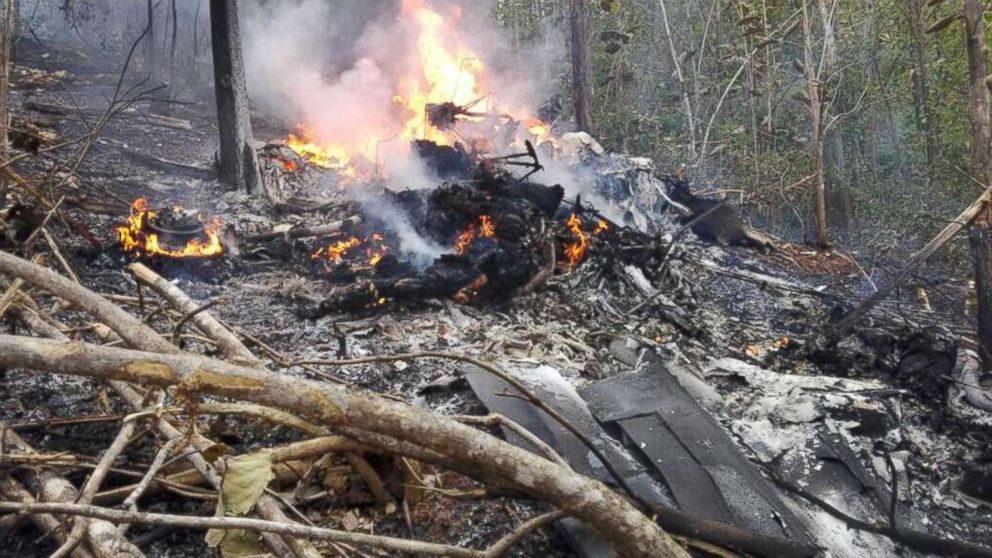 PHOTO: A plane crashed in Guanacaste, Costa Rica, in the Punta Islita area, Dec. 31, 2017.