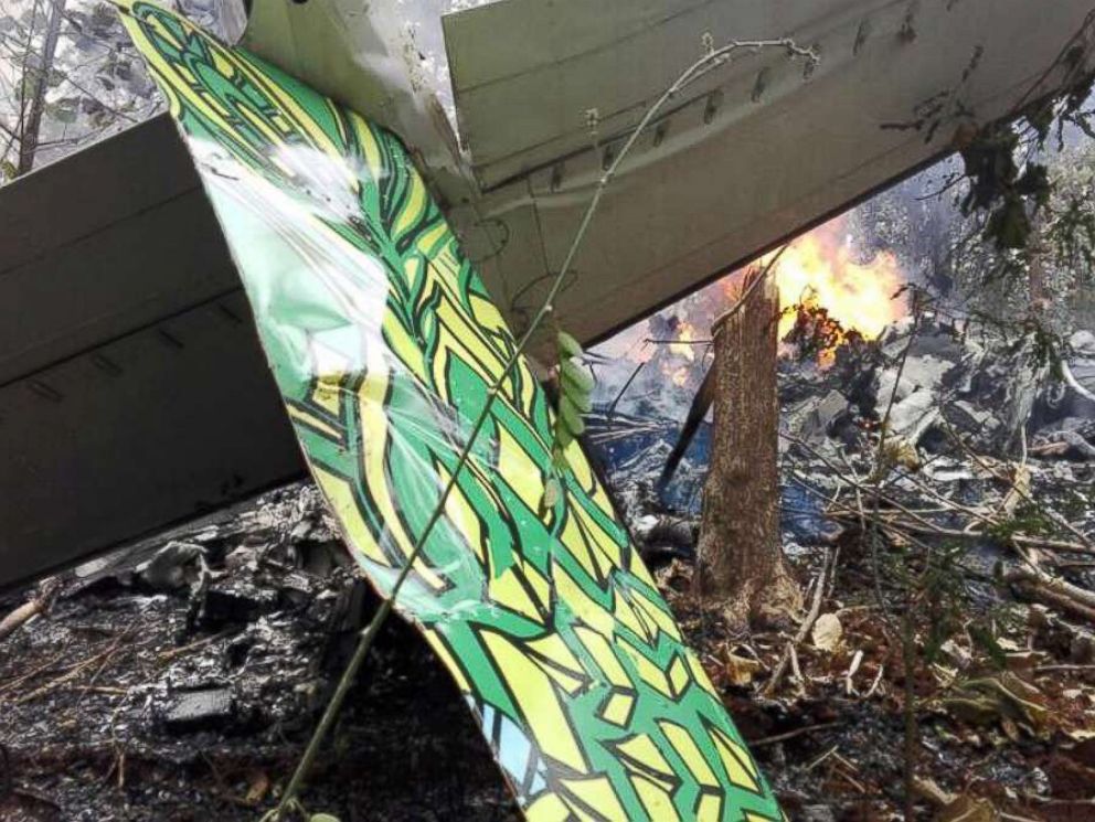 PHOTO: A plane crashed in Guanacaste, Costa Rica, in the Punta Islita area, Dec. 31, 2017.