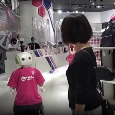 Japan is testing a new robot to avoid conflict when enforcing coronavirus social distancing measures.