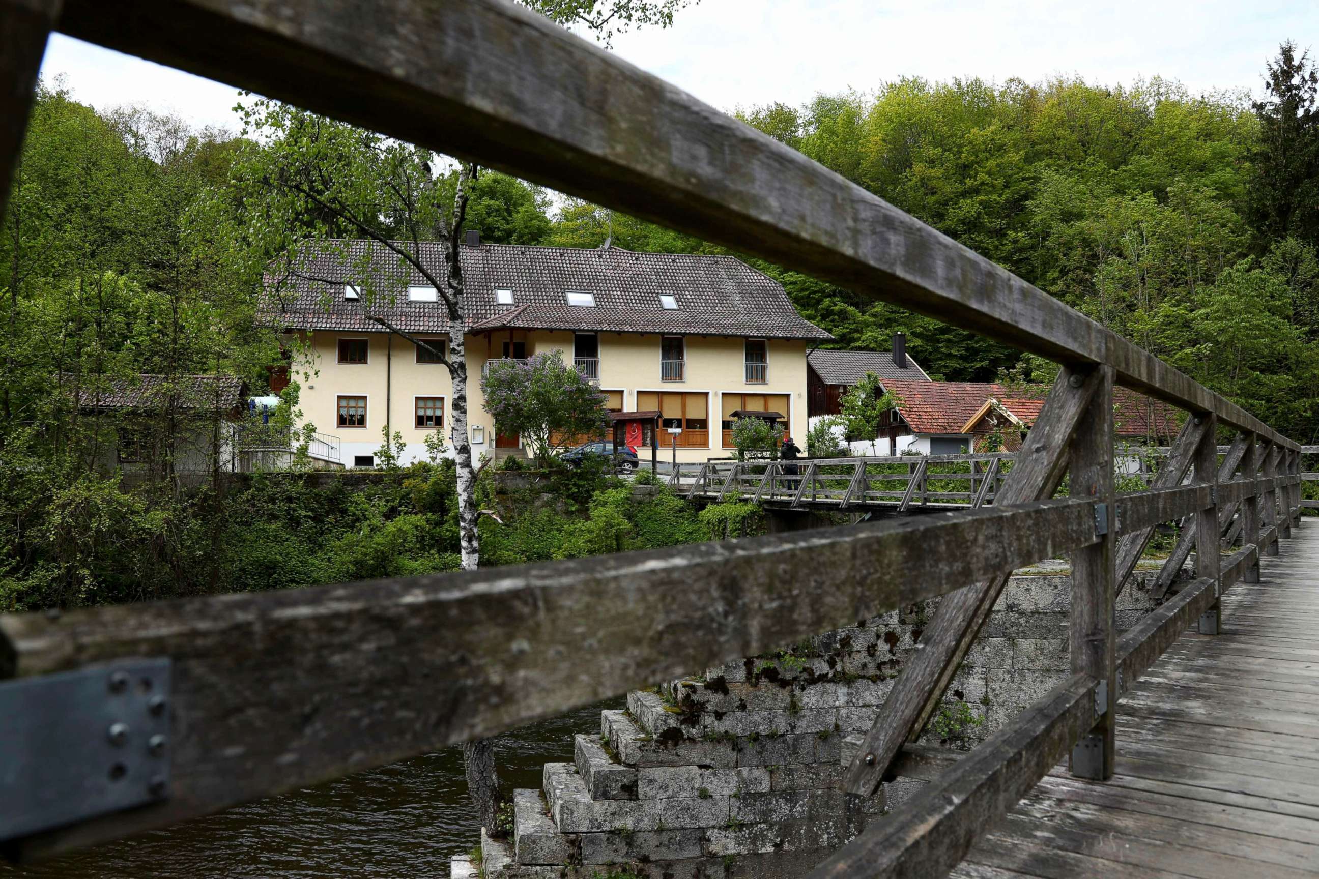 PHOTO:A guesthouse is pictured at the river 'Ilz' in Passau, Germany, May 13, 2019.