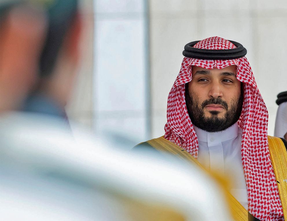 PHOTO: A handout picture provided by the Saudi Royal Palace on November 20, 2019, shows Crown Prince Mohammed bin Salman upon his arrival to attend the annual speech of the Saudi King at the shura council, a top advisory body, in the capital Riyadh.