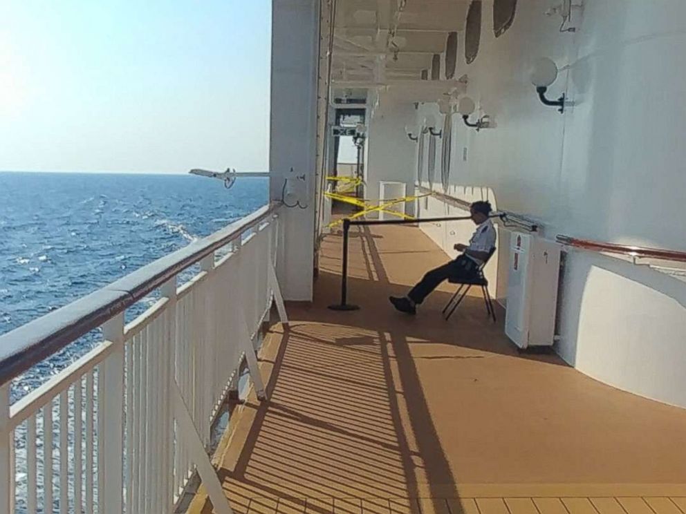 guy falling off cruise ship