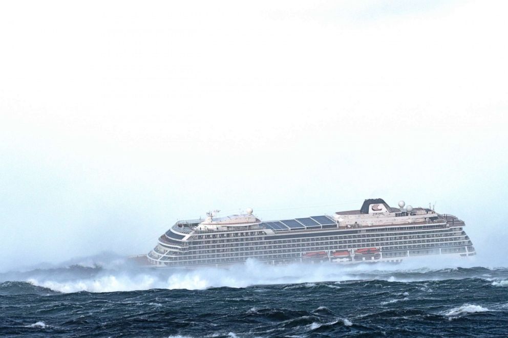 PHOTO: Viking Ocean Cruises "The Viking Sky" cruise ship is trying to restart engines while 1300 people await rescue.