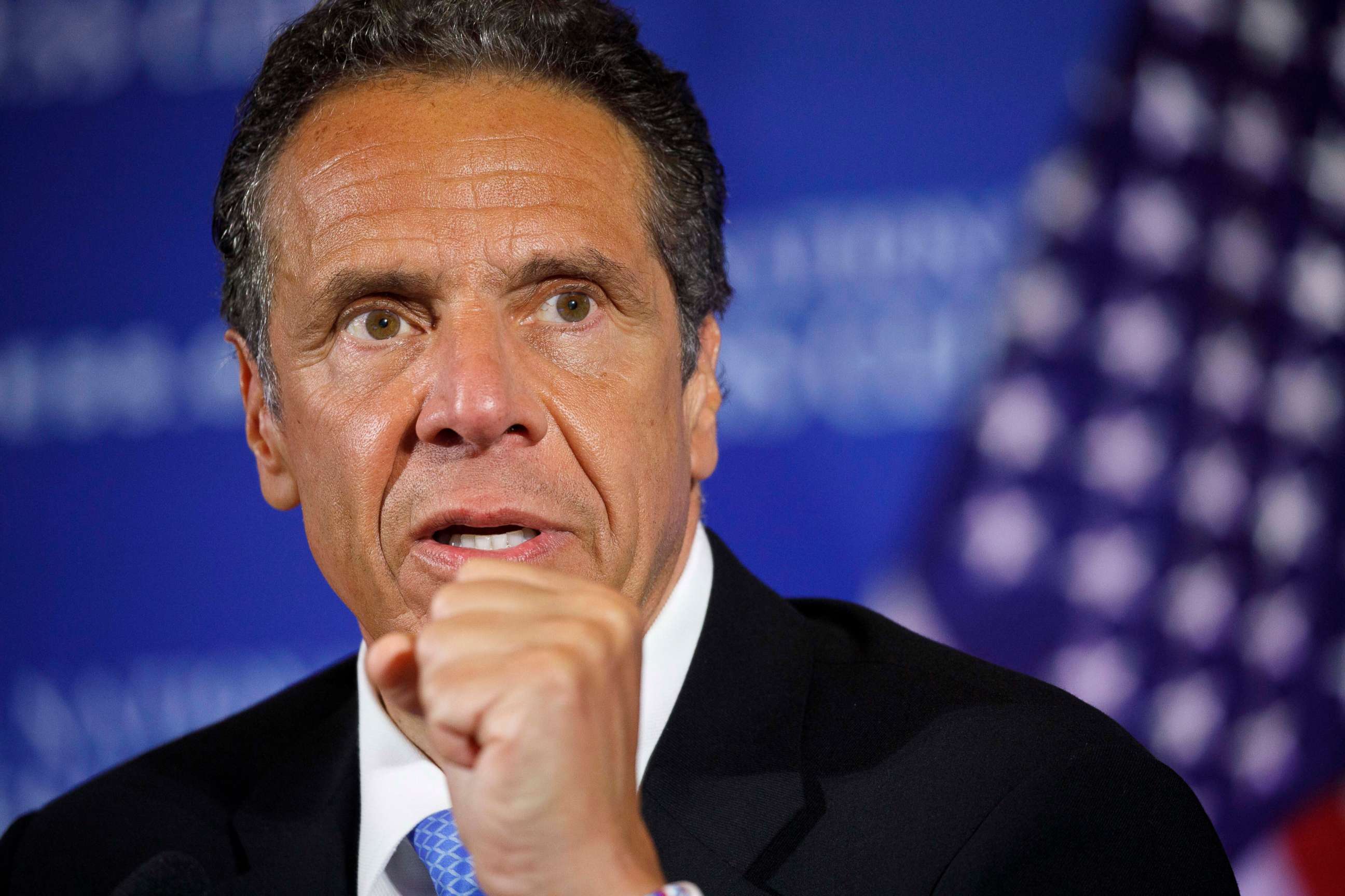 PHOTO: New York Gov. Andrew Cuomo speaks during a news conference.