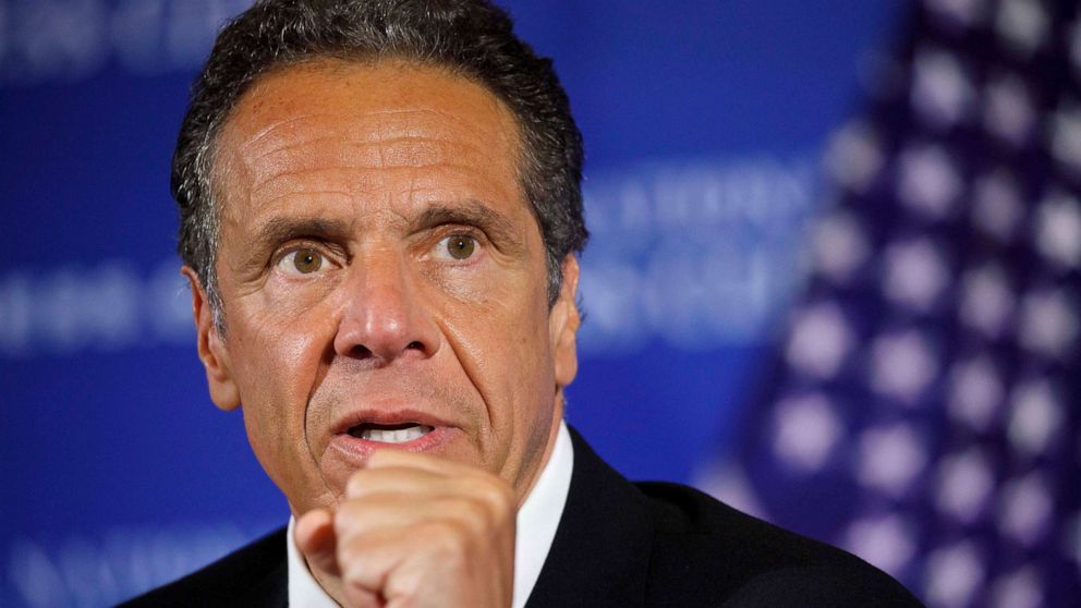 PHOTO: New York Gov. Andrew Cuomo speaks during a news conference.