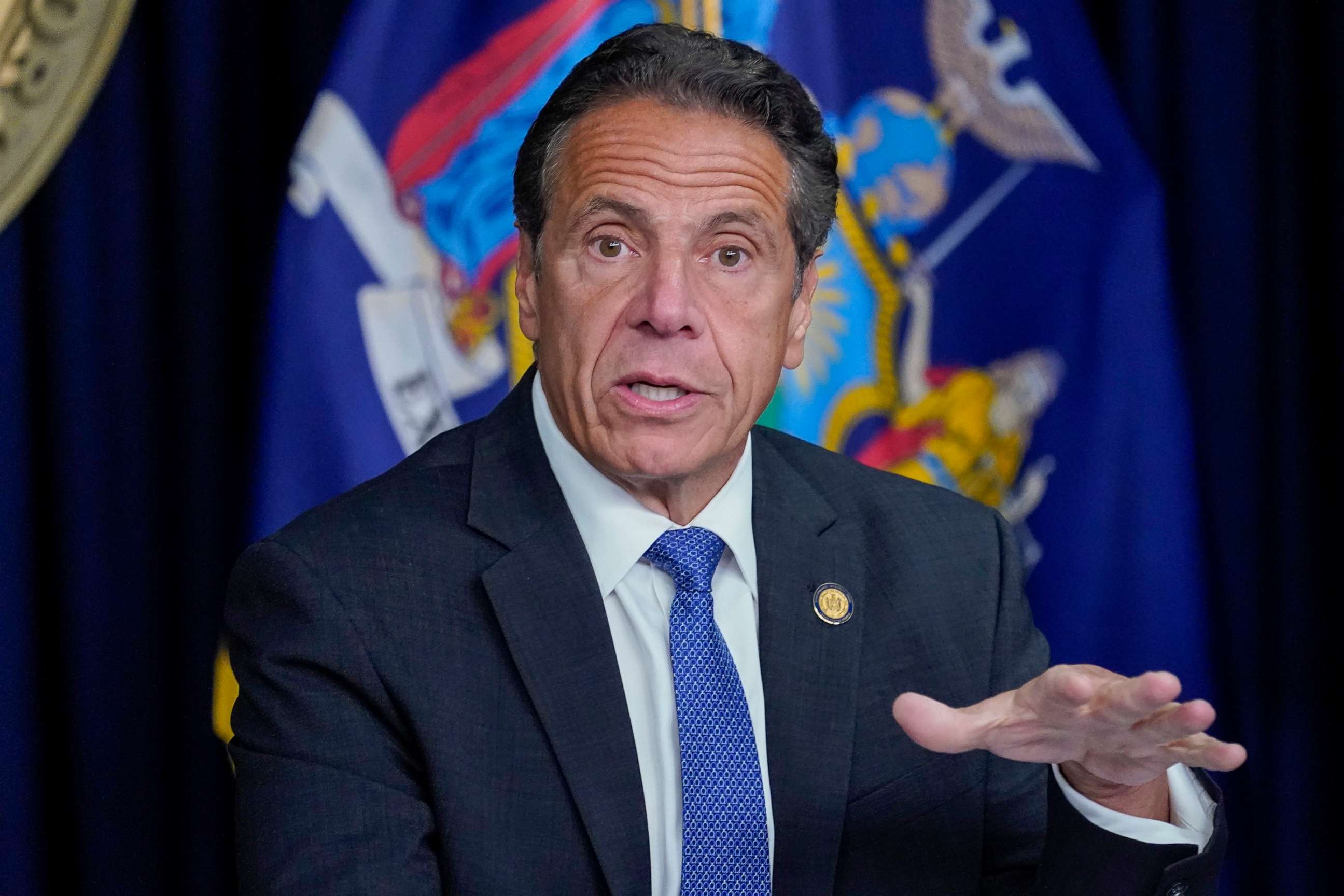 PHOTO: New York Gov. Andrew Cuomo speaks during a news conference in New York, June 23, 2021.