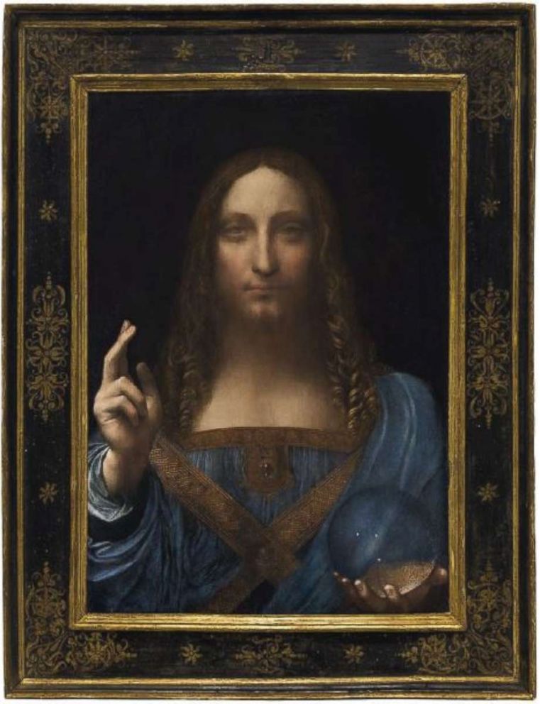 PHOTO: Leonardo da Vinciâ??s "Salvator Mundi" painting.