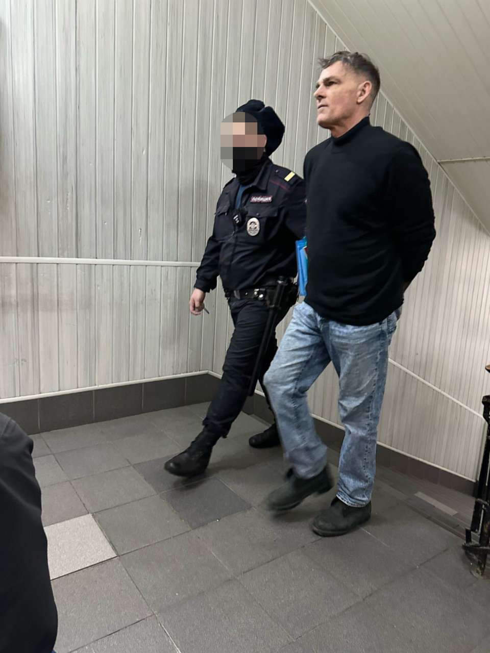 PHOTO: David Barnes, 65, of Texas is seen here walking into court in Moscow, Russia, on Jan. 19, 2023.