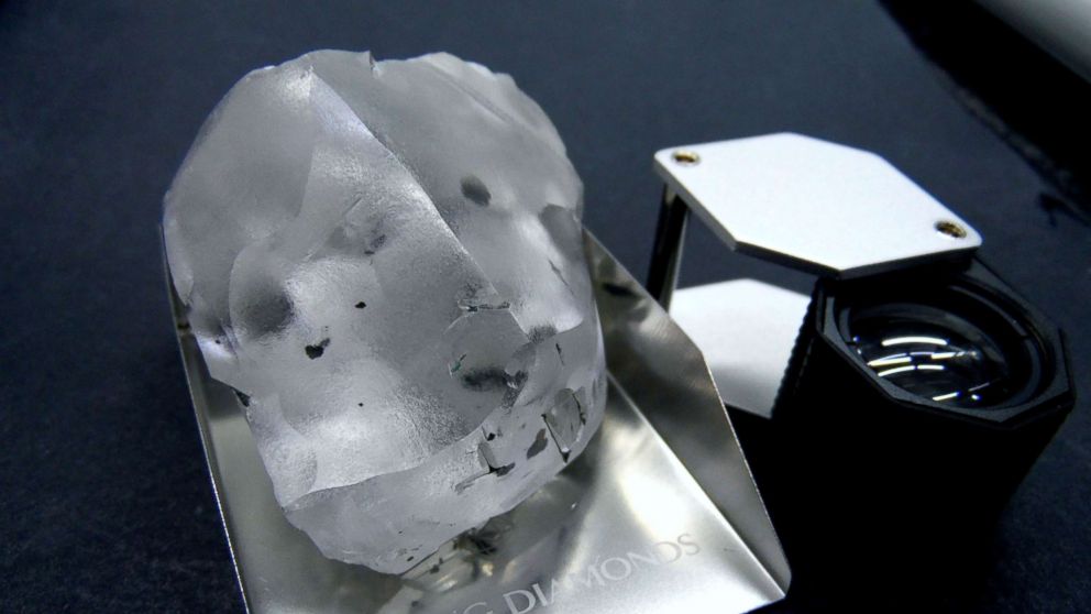 Colorless Diamond Real 910-carat colorless diamond found in Lesotho - ABC News