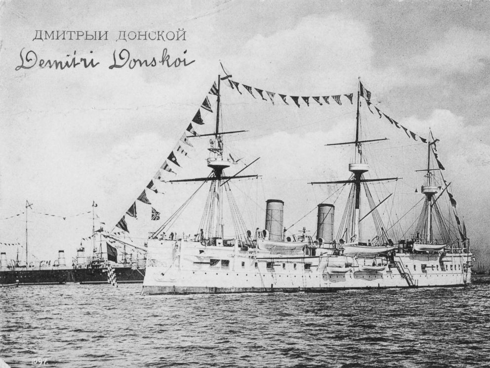 The Dmitrii Donskoi Armored Cruiser of the Imperial Russian Navy