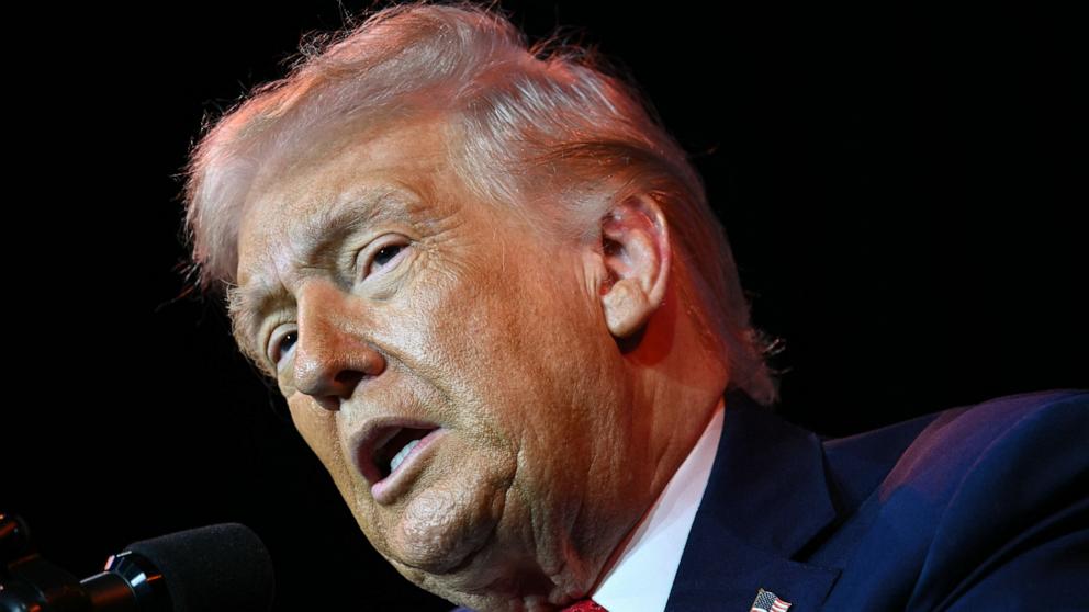 PHOTO: President Donald Trump speaks during the House Republican Party member retreat at the Kennedy Center in Washington, January 6, 2026. 