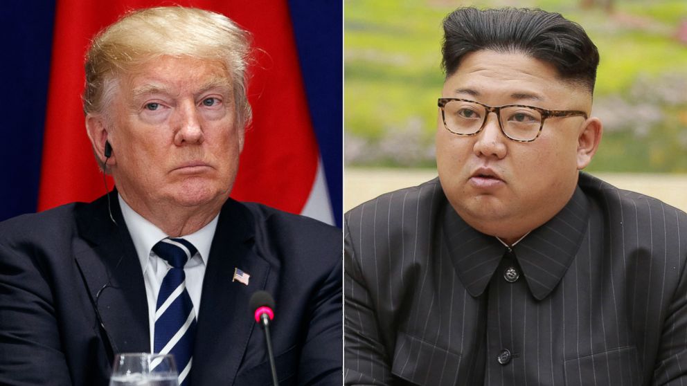 President Donald Trump in New York City, Sept. 21, 2017. | North Korean leader Kim Jong Un, Sept. 3, 2017.