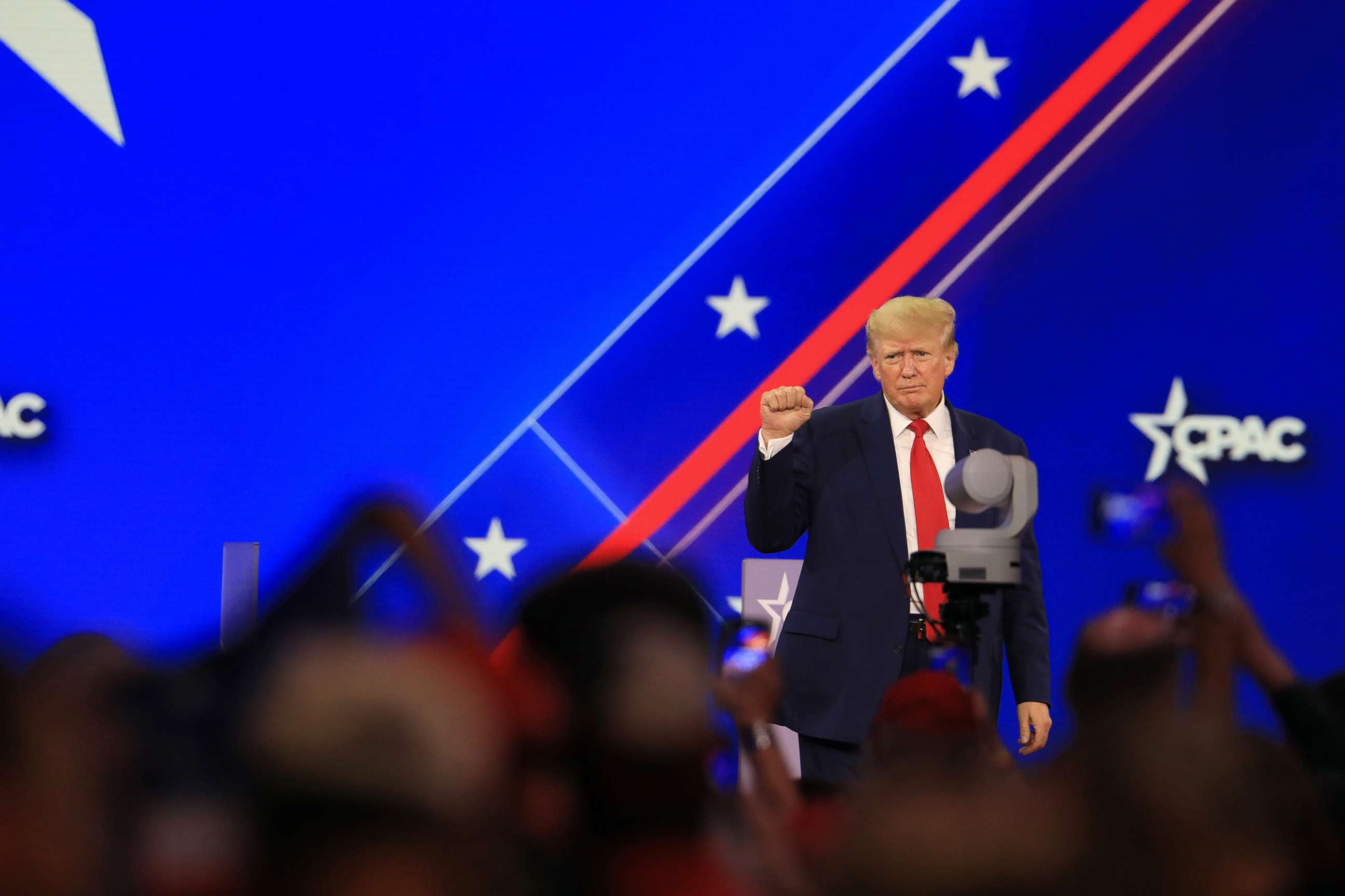 PHOTO: Former President Donald Trump attends the Conservative Political Action Conference in Dallas, Aug. 6, 2022.
