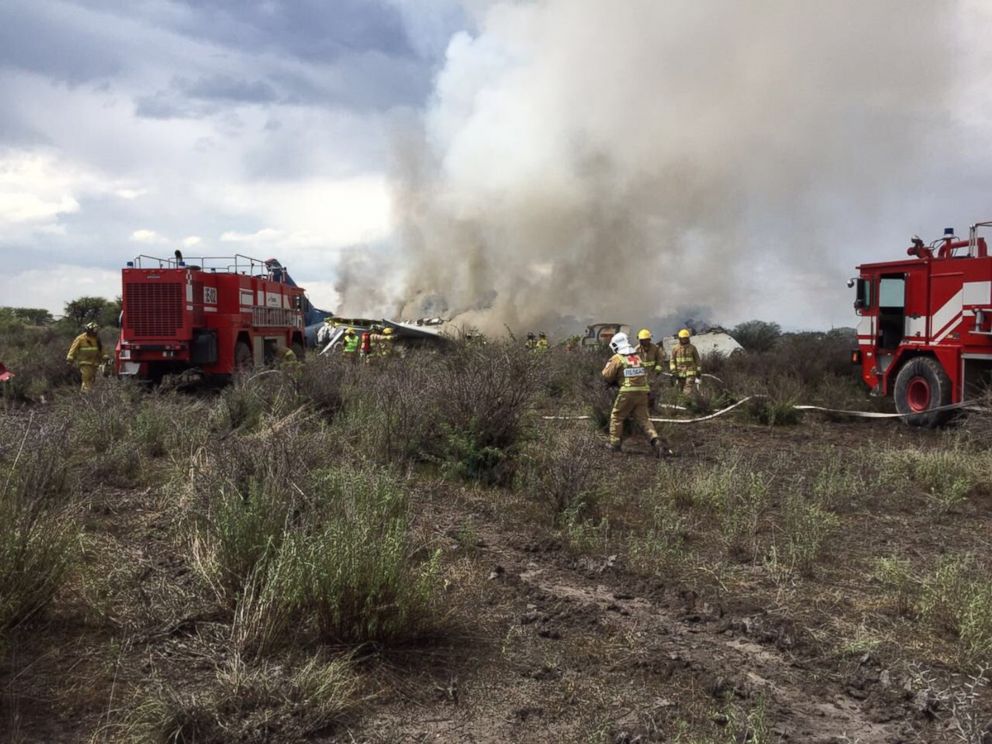 PHOTO: An accident has been reported at the Guadalupe Victoria Airport in Durango, Mexico. There are no official figures on injured or deceased.