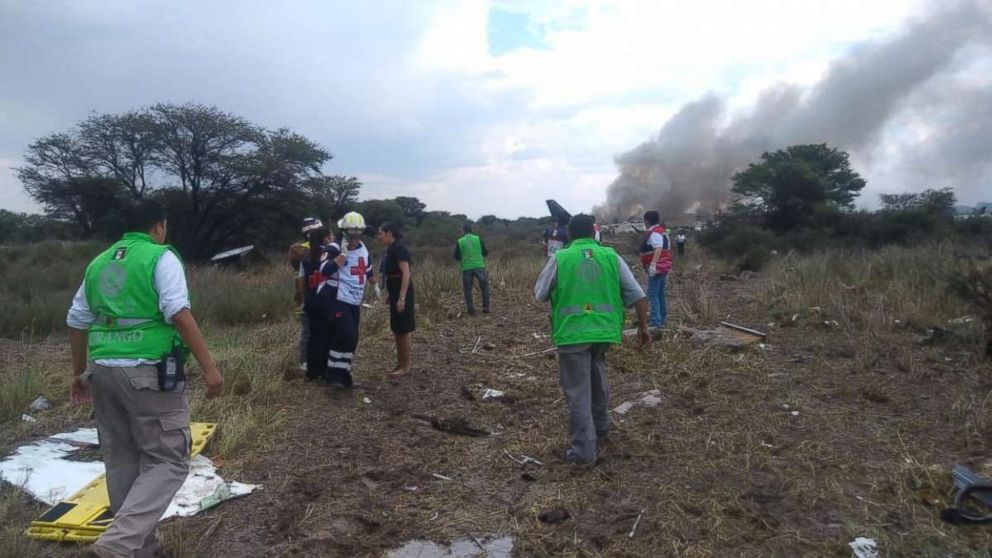 PHOTO: An accident has been reported at the Guadalupe Victoria Airport in Durango, Mexico. There are no official figures on injured or deceased.