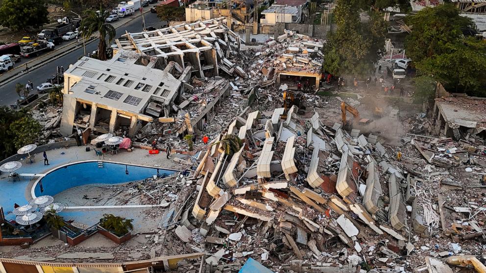 PHOTO: Buildings destroyed following twin earthquakes are seen in Caraballeda, La Guaira State, Venezuela, June 29, 2026.