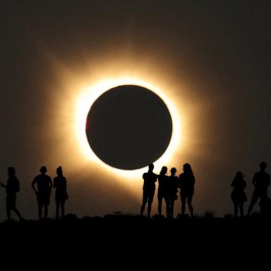 PHOTO: The moon completely covers the sun during a total solar eclipse as seen from the Javalambre Astrophysical Observatory in Arcos de las Salinas, near Teruel, Spain, August 12, 2026.
