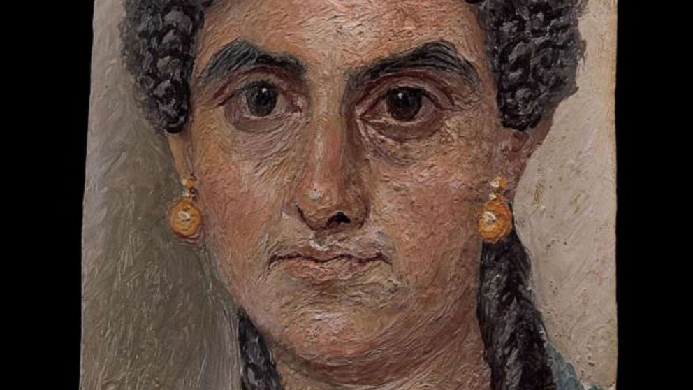 PHOTO: A painted portrait of a woman of the Fayum type, dated AD 54-68, valued at approximately $1,245,350.