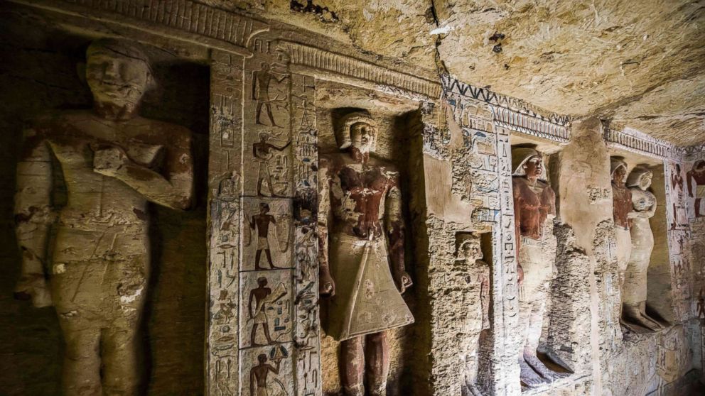 VIDEO: An Egyptian archeological mission unveiled a 4,400 year old tomb south of Cairo in an "exceptionally well-preserved condition."