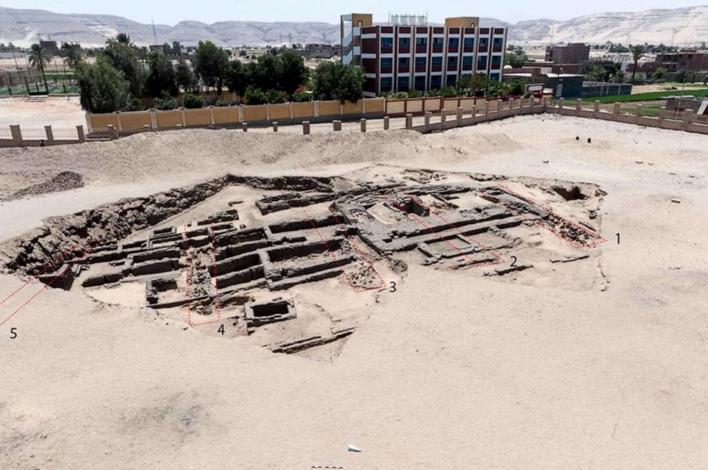 PHOTO: The possible 'world's oldest brewery' discovered by Egyptin ancient city of of Abydos, south of the country is shown in an undated handout image.