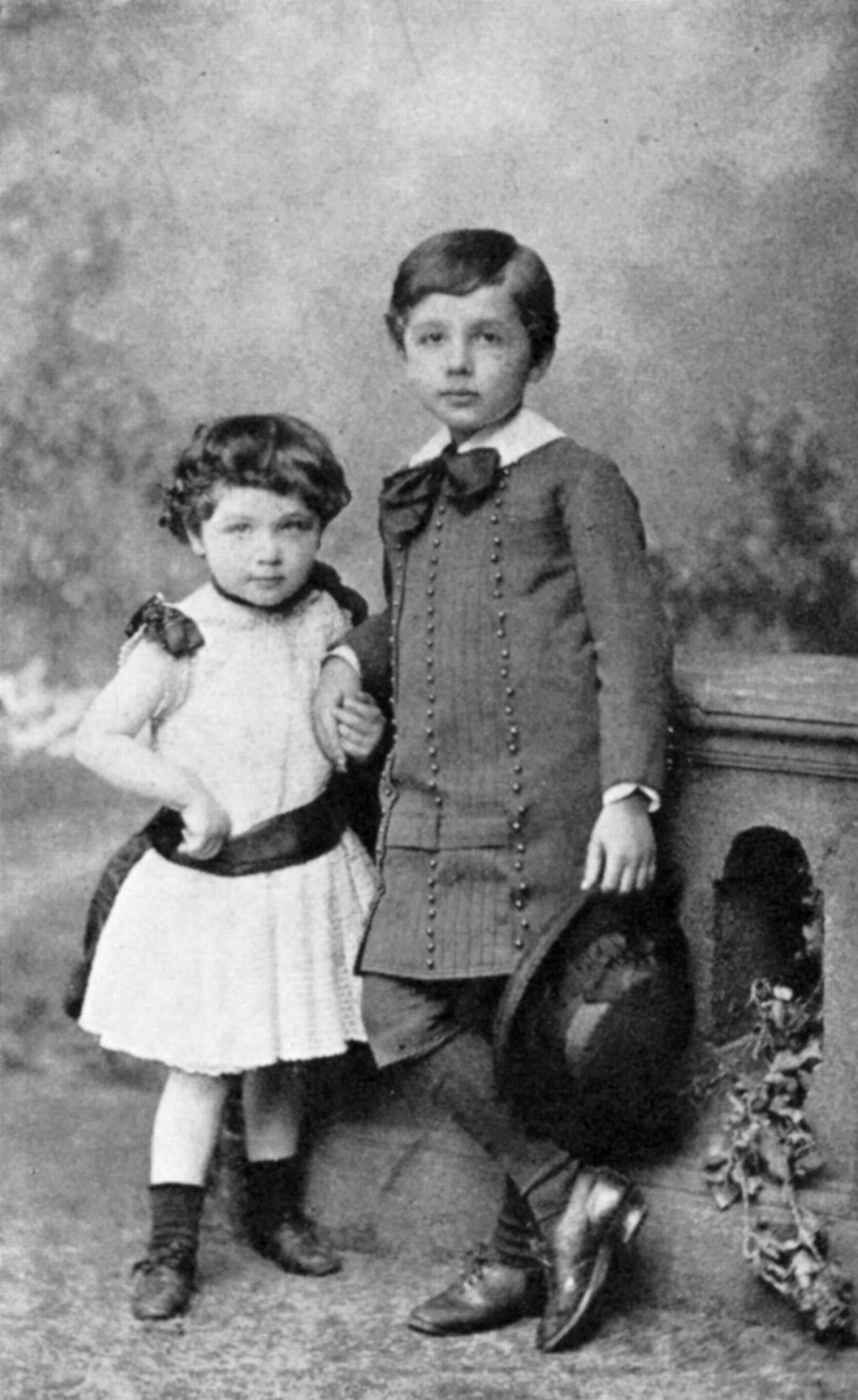 PHOTO: Albert Einstein and his sister Maja are seen here as children.