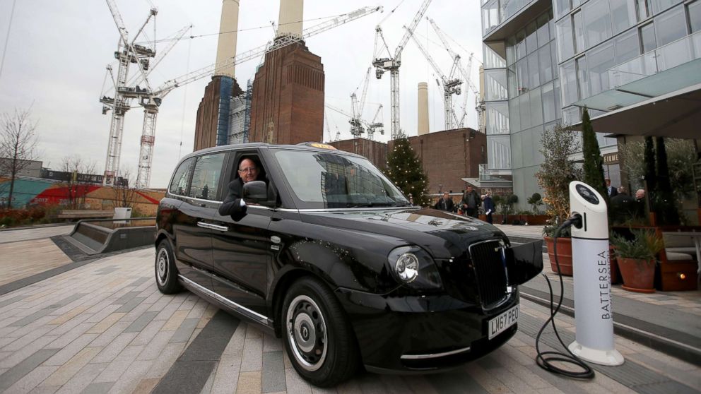 London S Iconic Black Cabs Go Electric ABC News