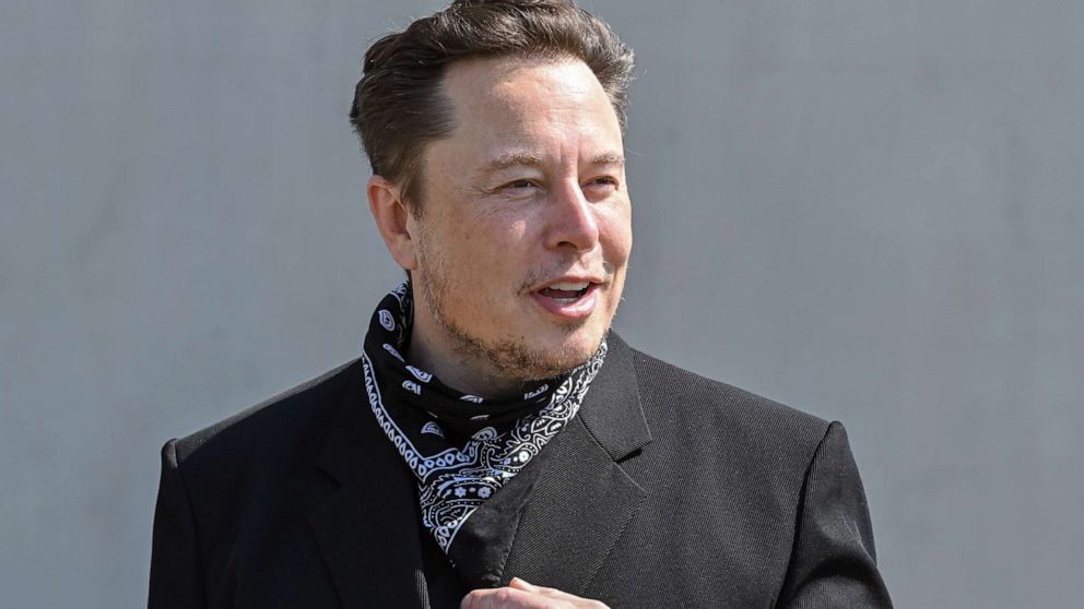 PHOTO: Elon Musk attends a press conference in Brandenburg, Grunheide, Aug. 13, 2021.