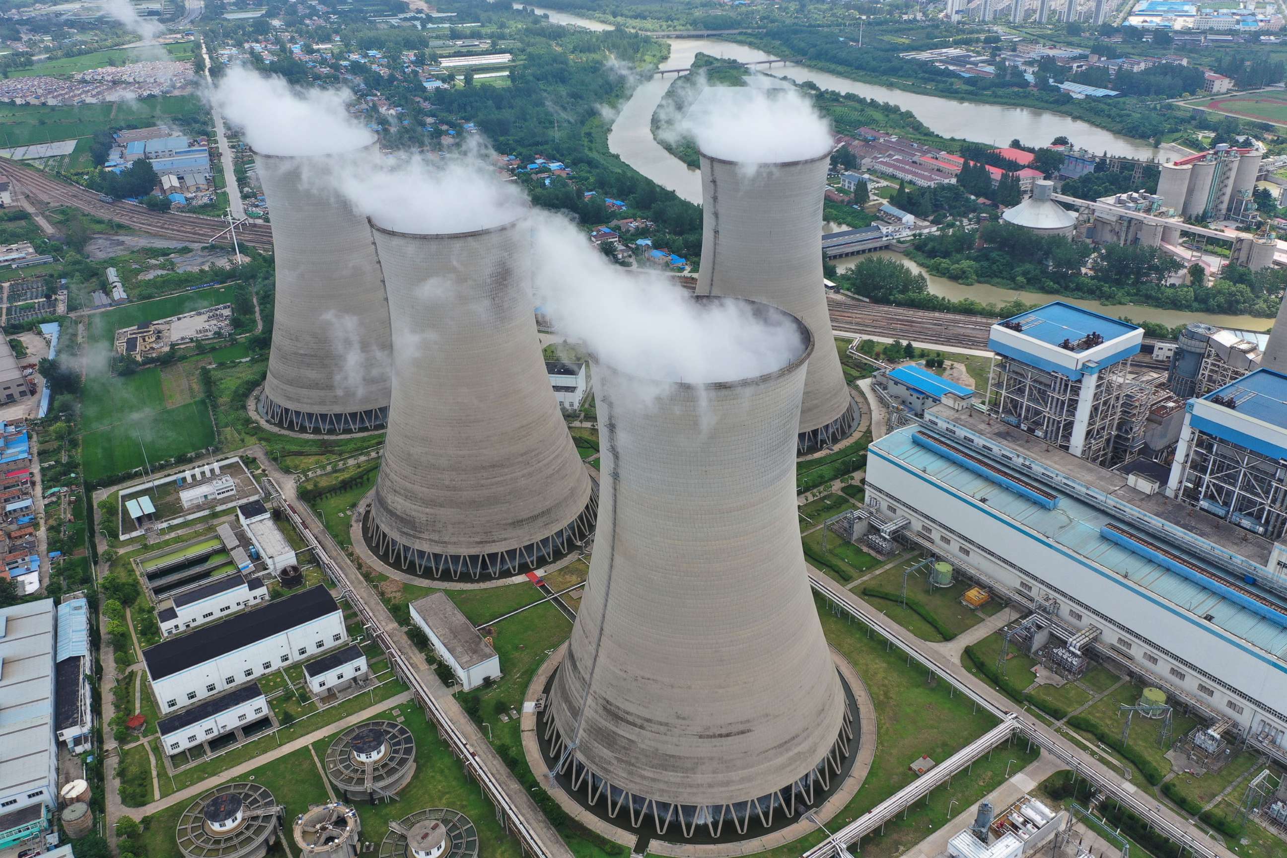 PHOTO: The Huaneng Huaiyin Power Plant in Huai 'an, East China's Jiangsu Province, July 20, 2021. 