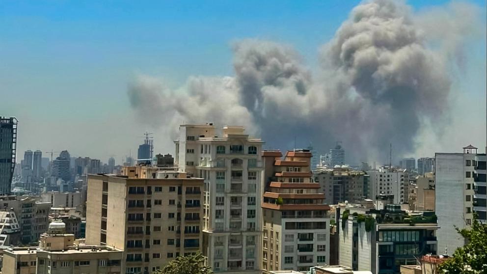 PHOTO: Smoke rises as Israel targets the notorious Evin Prison in north of Tehran, Iran, on June 23, 2025.
